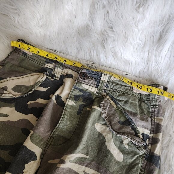 Jack & Jones Camo Cargo Shorts Mens‎ W32 UK M Ripstop Comfort Fit Button Fly - Picture 10 of 16